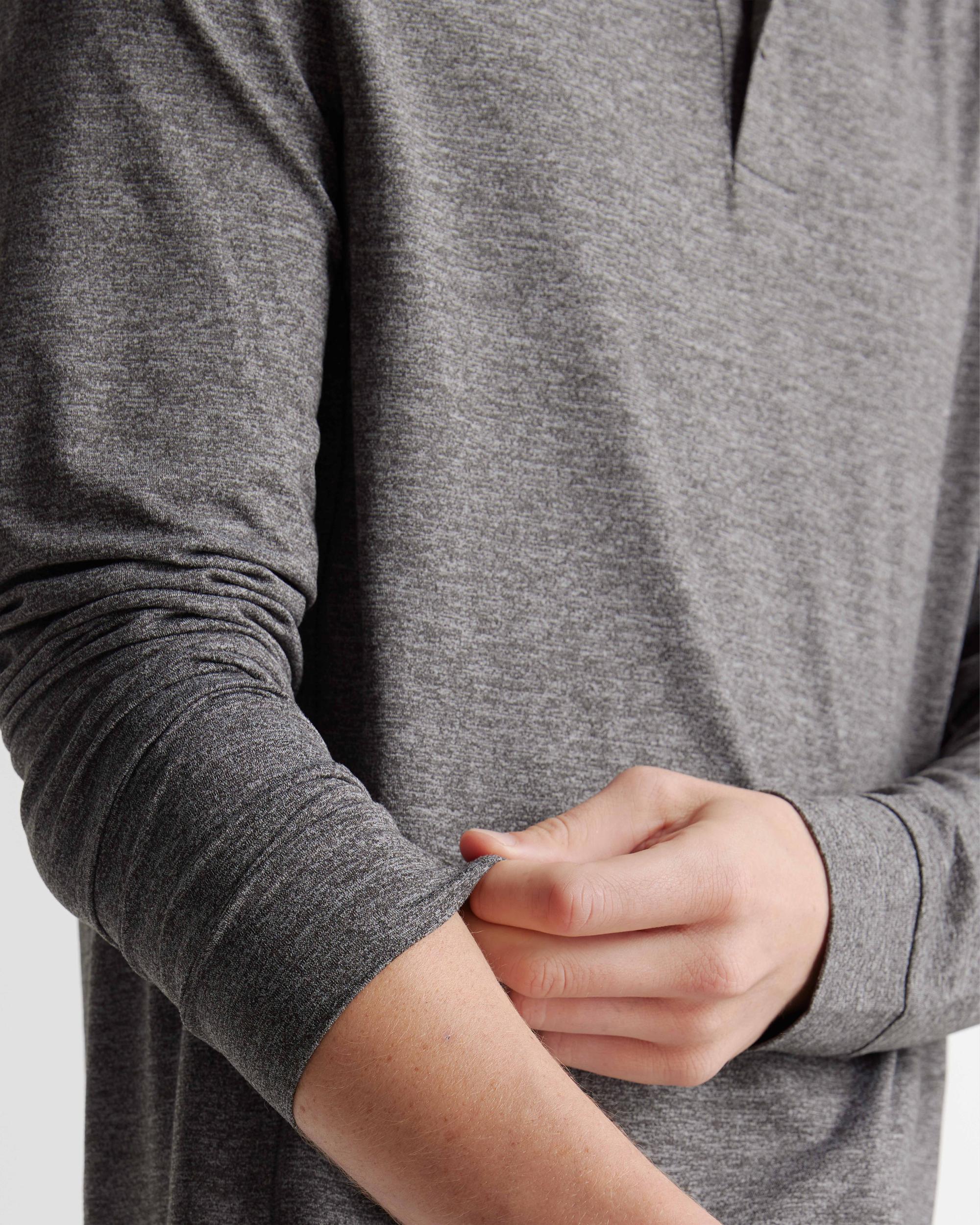 Quince | Men's Flowknit Breeze Performance Long Sleeve Polo Size XL, Recycled Polyester Product Image
