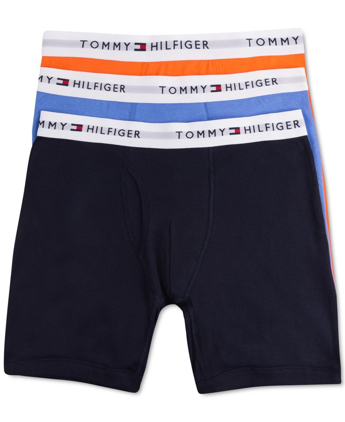Men's Tommy Hilfiger 3-pack Cotton Classic Boxer Briefs, Size: XL, Navy Gray Product Image