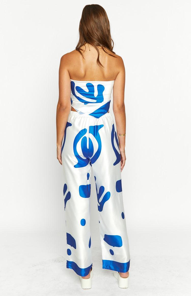 Dylan Blue Print Pants Product Image