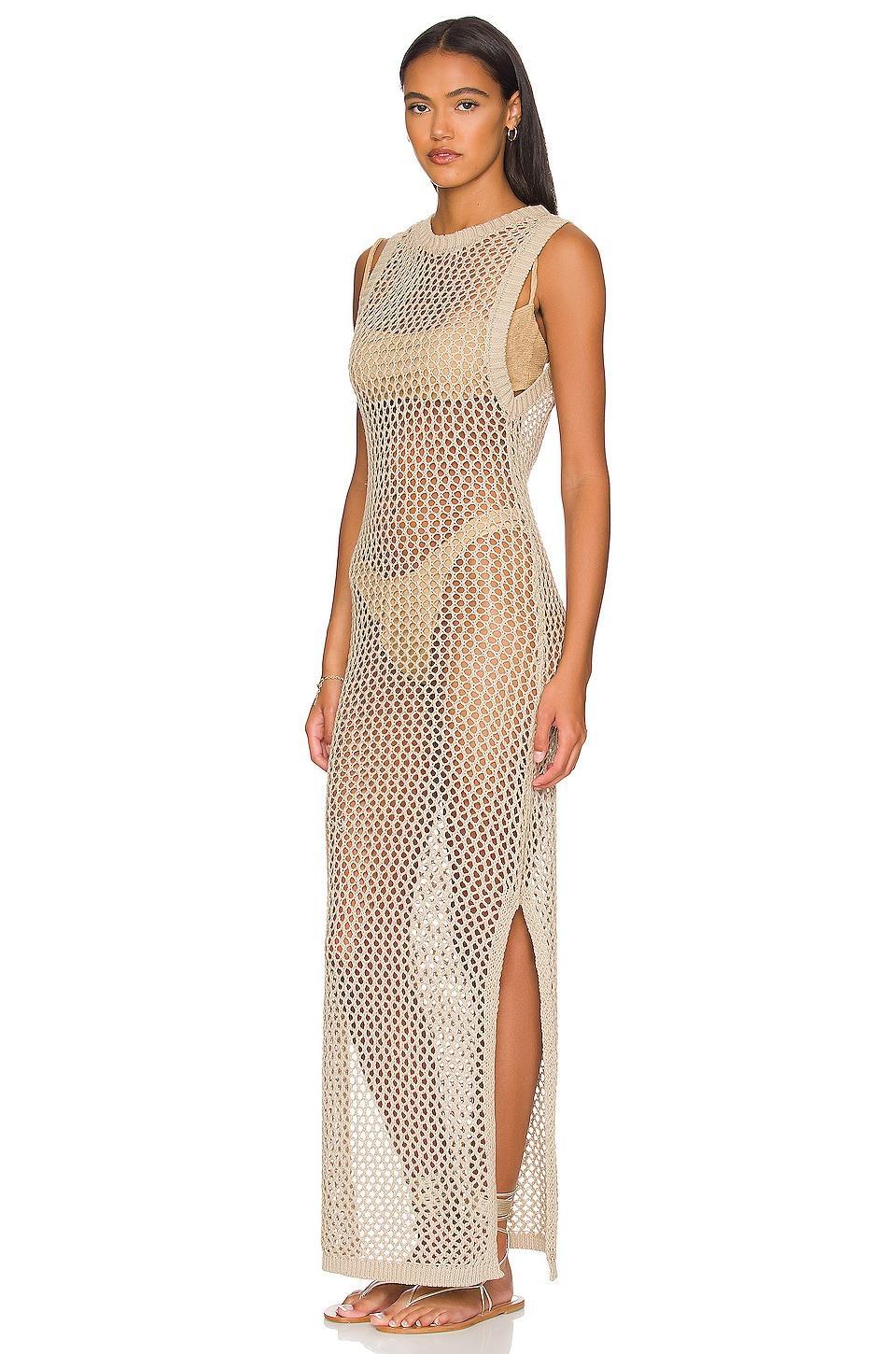 Womens Holly Net Cover-Up Midi-Dress Product Image