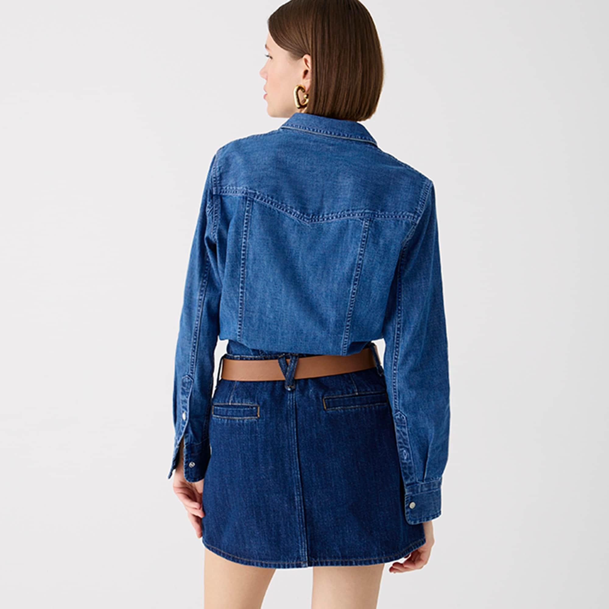 Wren slim western chambray shirt in Villere wash Product Image