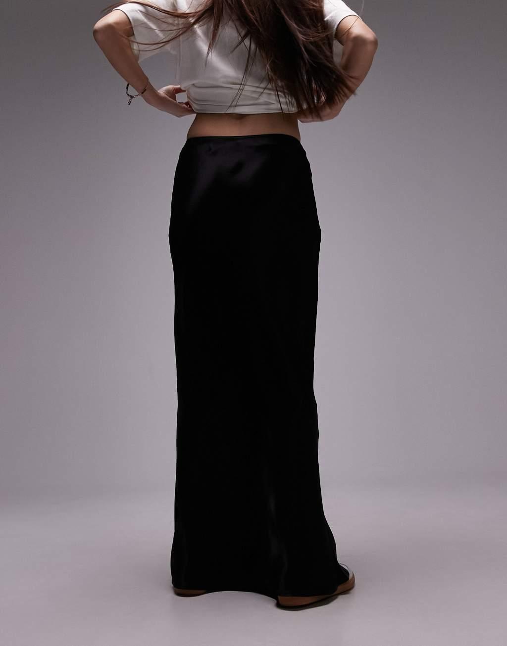 Topshop animal print maxi bias skirt Product Image