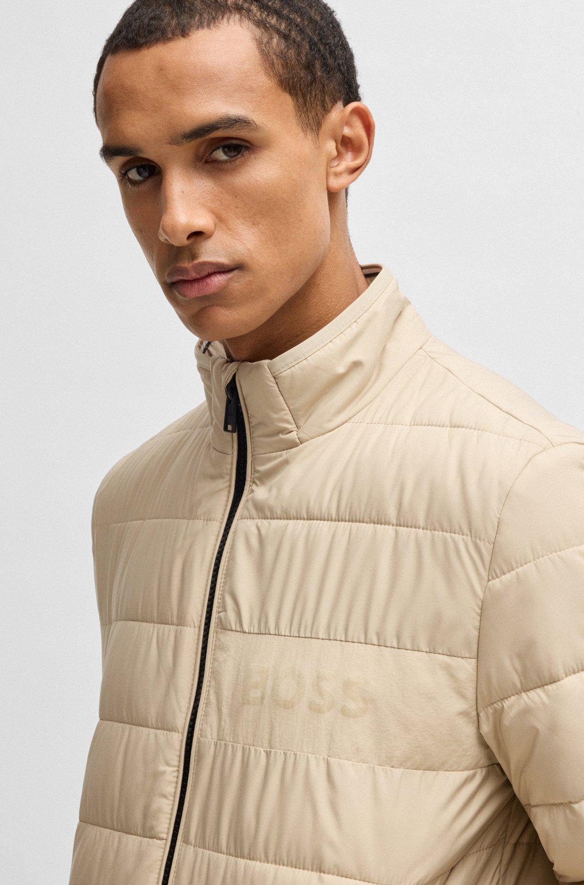 Water-repellent regular-fit jacket with logo detail Product Image