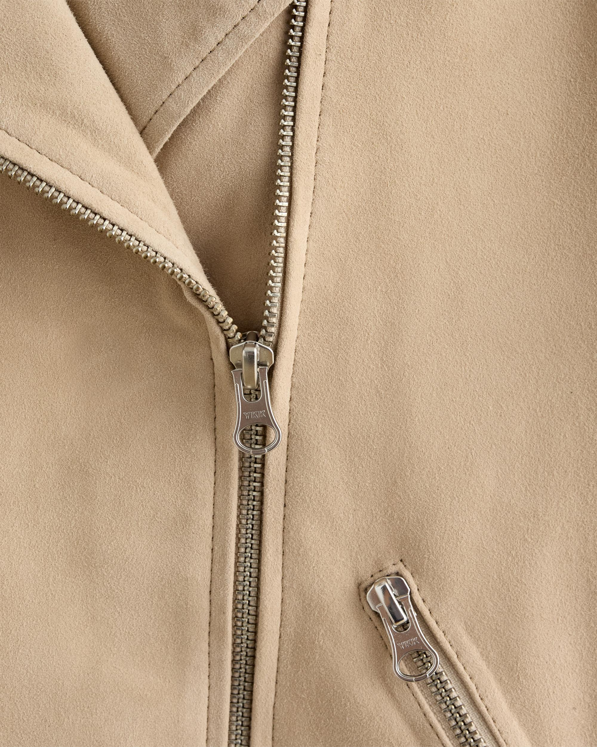 Quince | Women's 100% Suede Biker Jacket Leather Product Image