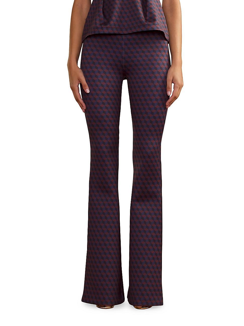 Womens Bonded Fit & Flare Pants Product Image