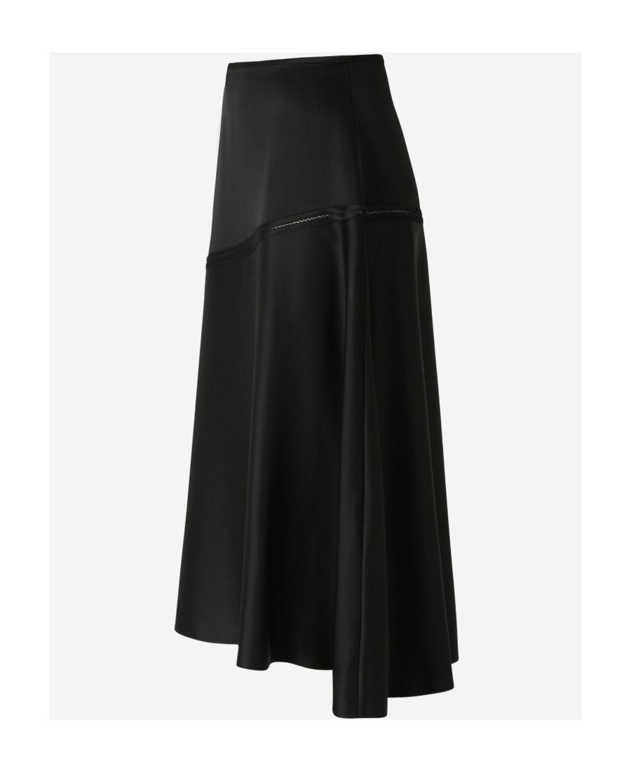 JIL SANDER Flared Midi Skirt In Black Product Image
