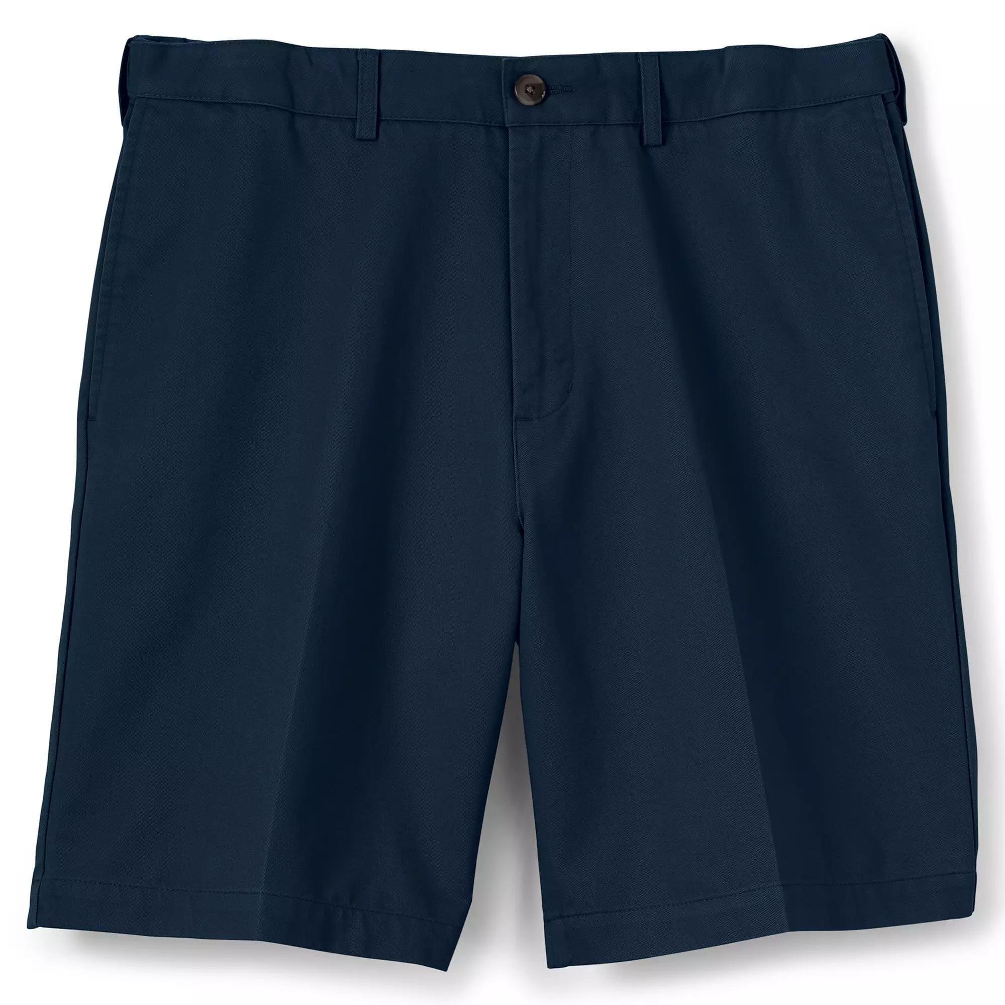 Big & Tall Lands' End Comfort Waist 9-inch No-Iron Chino Shorts, Men's, Size: 52, Radiant Blue Product Image