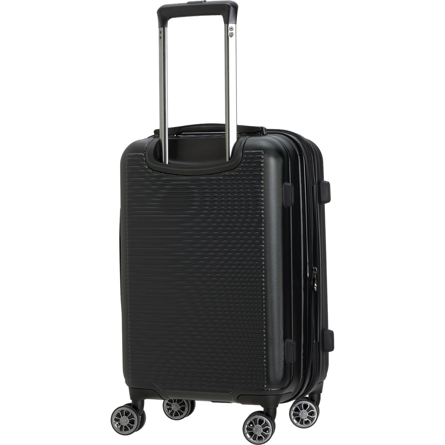 Brookstone 21” Nelson Carry-On Spinner Suitcase - Hardside, Expandable, Black Product Image