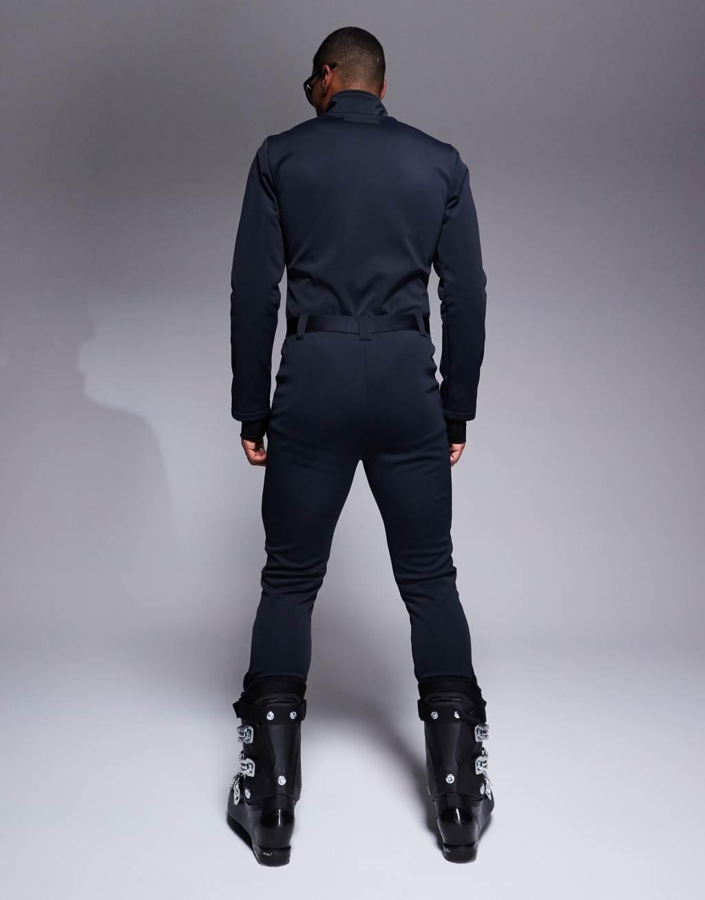 4505 Ski Icon water repellent insulated ski suit with skinny legs in black  Product Image
