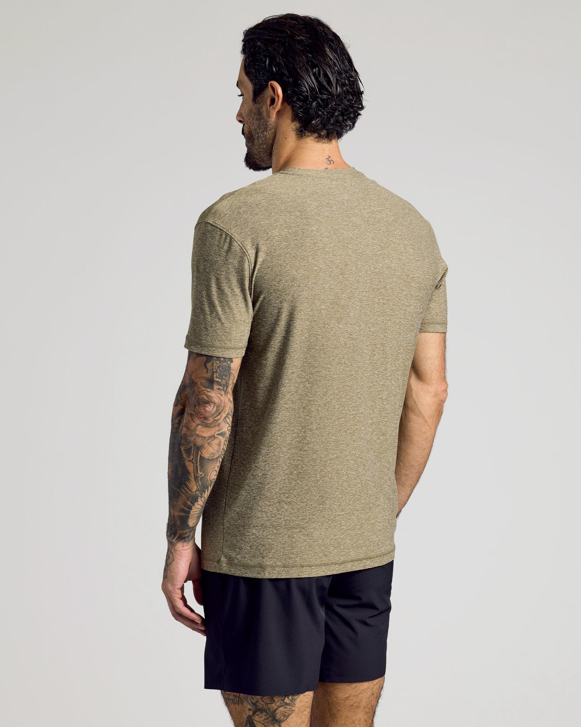 Heather Military Green Active Crew Neck Tee Product Image