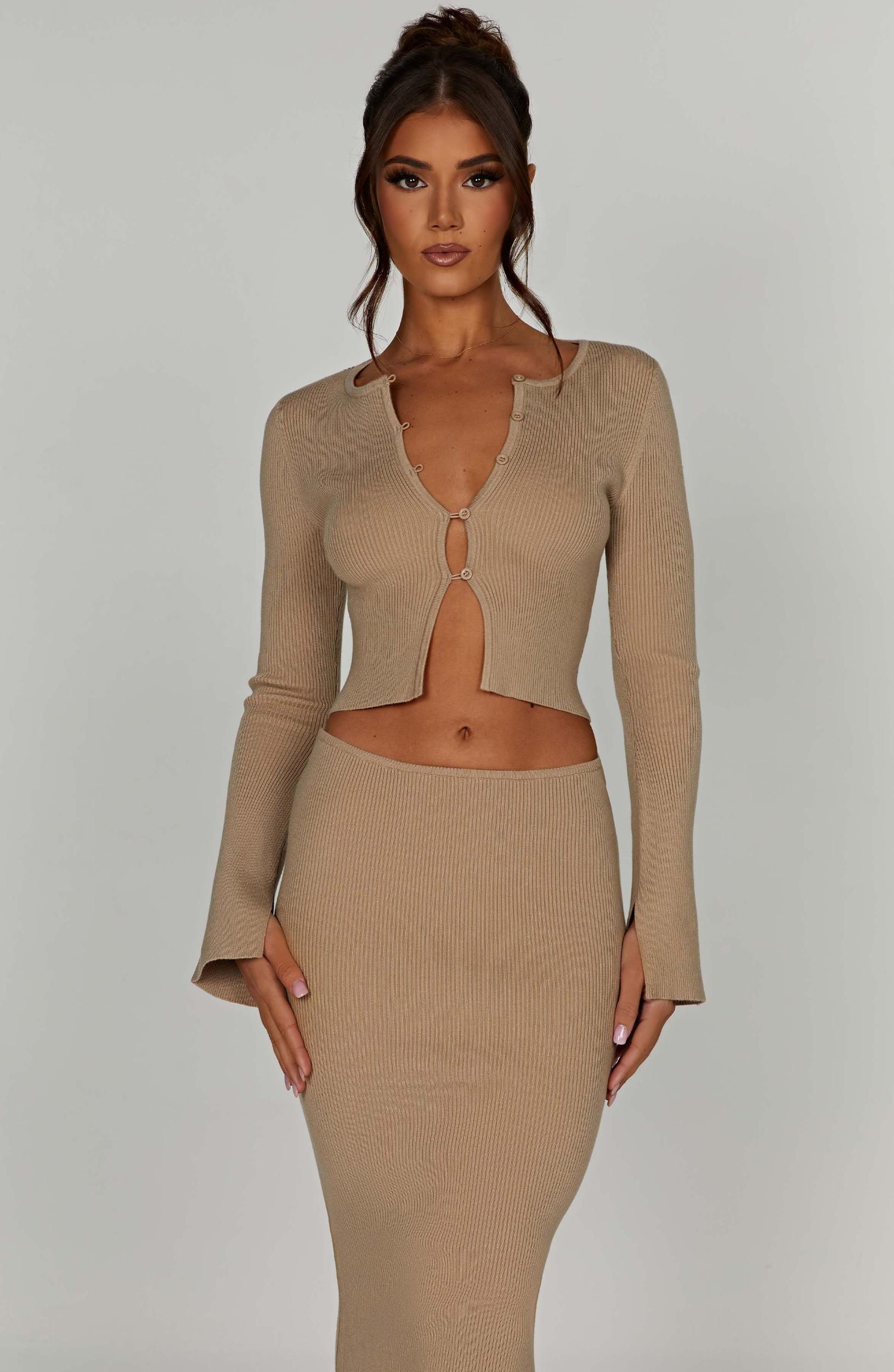 Elia Top - Beige Product Image