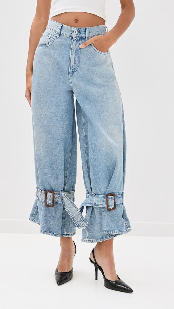 JW Anderson Buckled Cuff Jeans | Shopbop Product Image