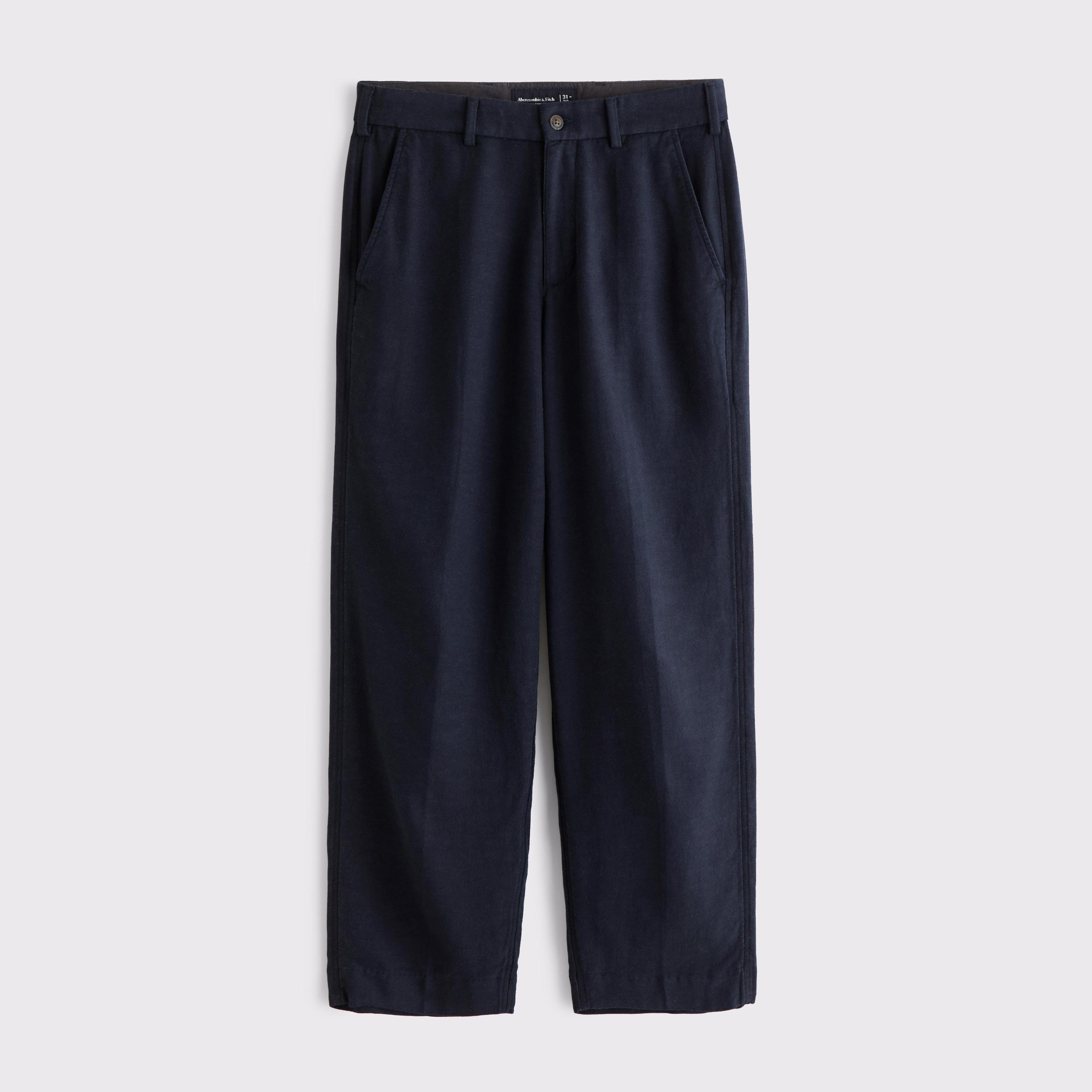 Baggy Tailored Linen-Blend Trouser Product Image