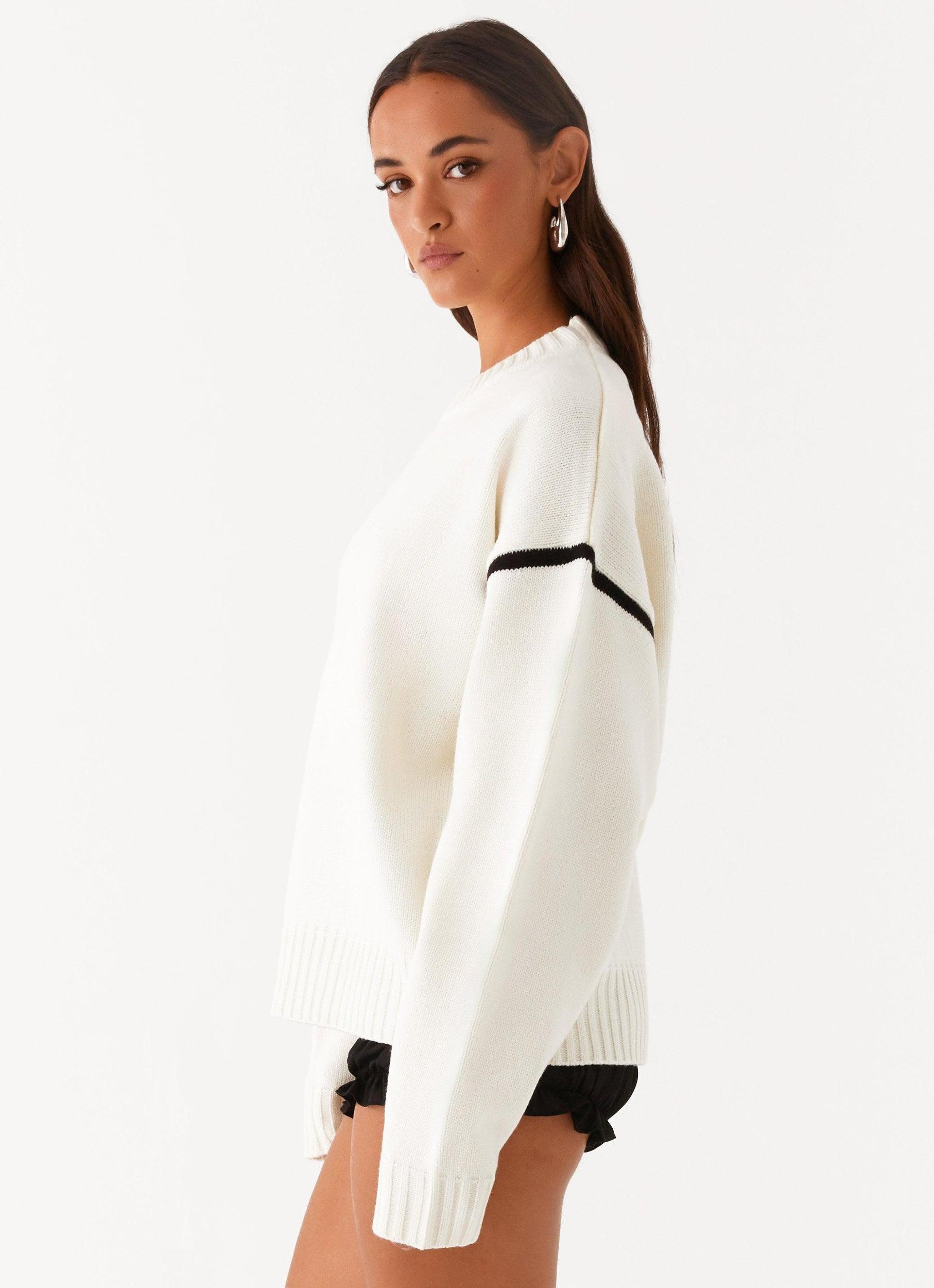 Tessa Knit Sweater - Ivory Product Image