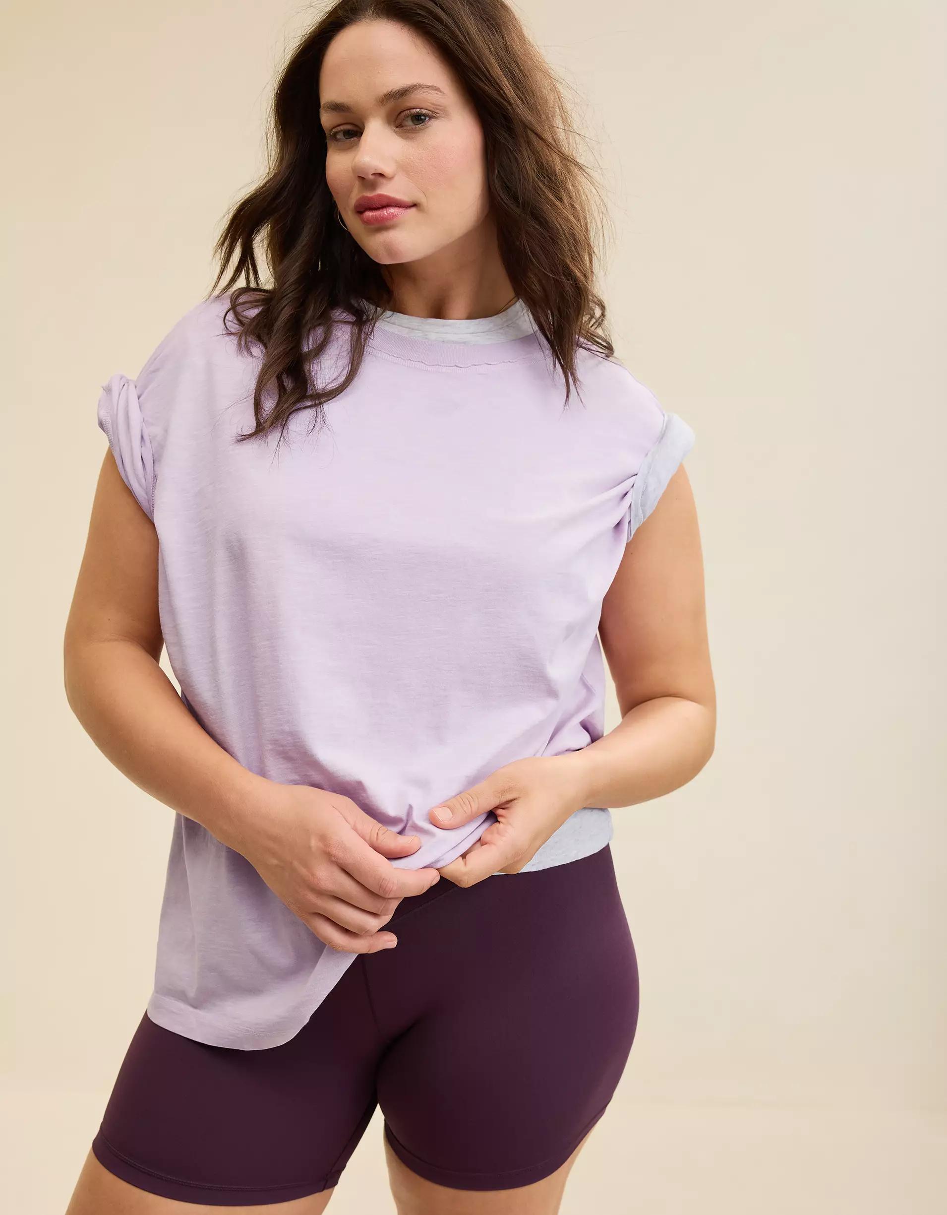 Aerie Crew Oversized Boyfriend T-Shirt Women's Product Image