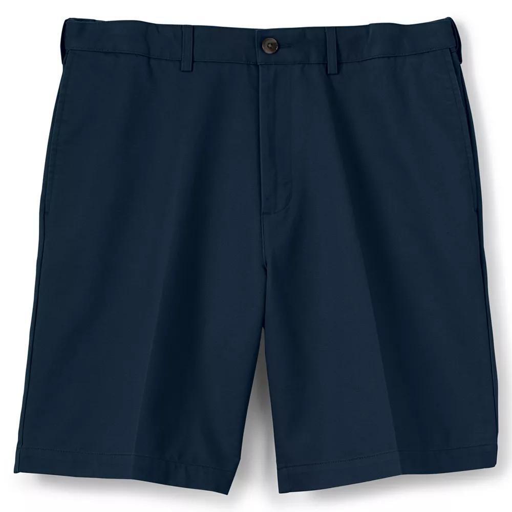 Big & Tall Lands' End Comfort Waist 9-inch No-Iron Chino Shorts, Men's, Size: 52, Radiant Blue Product Image