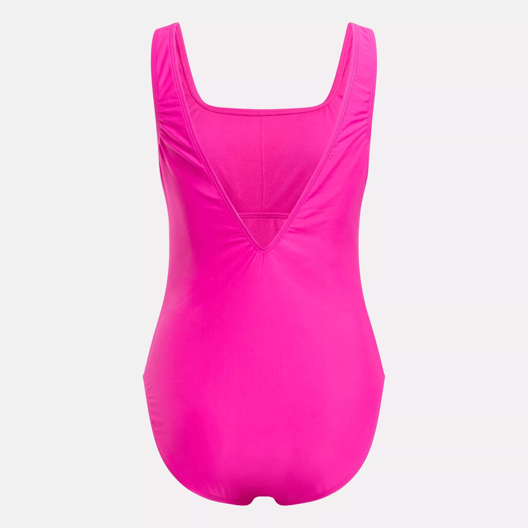 Women's Basic One-Piece Swimsuit with Low Scoop Back Female Product Image