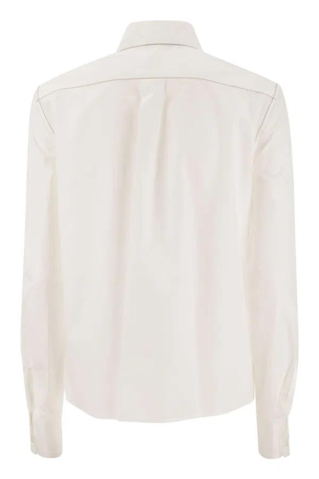 FABIANA FILIPPI Cotton Poplin Shirt In White Product Image