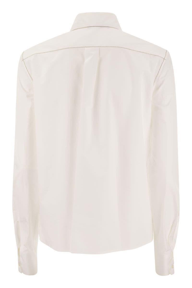 FABIANA FILIPPI Cotton Poplin Shirt In White Product Image