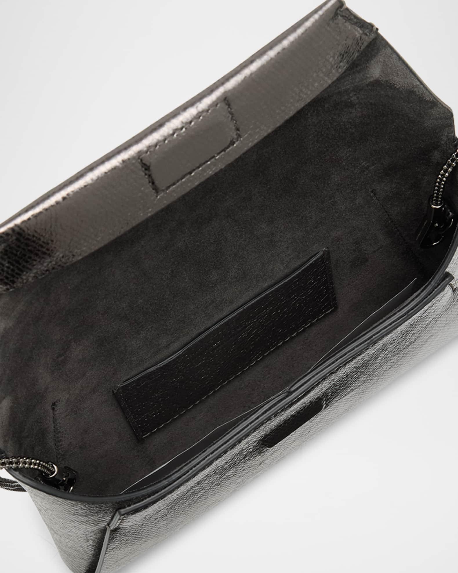 Duo Metallic Leather Pouchette Crossbody Bag Product Image