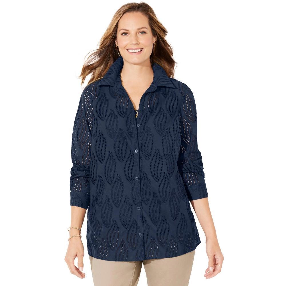 Woman Within Women's Plus Size 7-Day Layered 2-In-1 Tunic Product Image