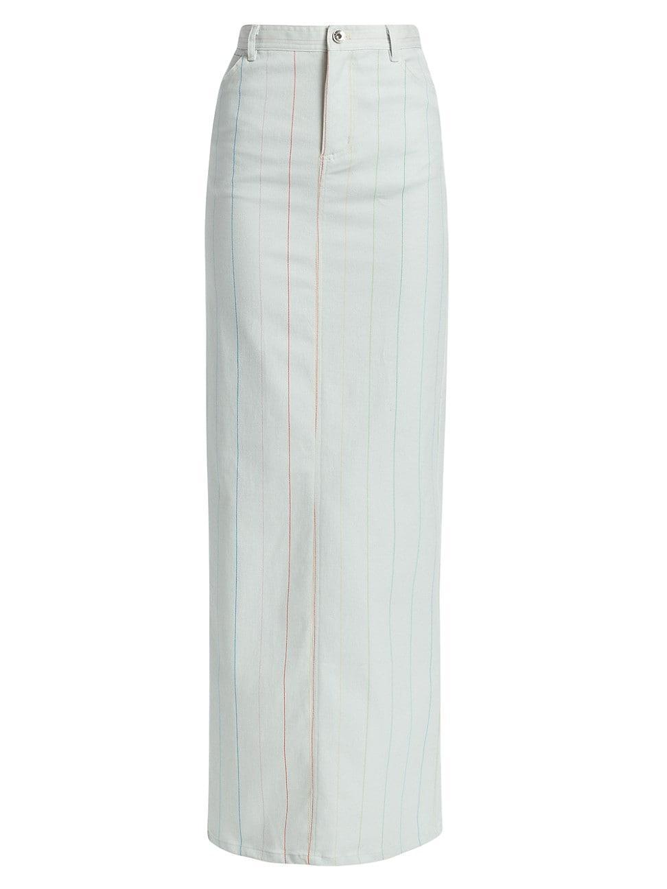 Womens Fitted High-Waist Maxi Skirt Product Image
