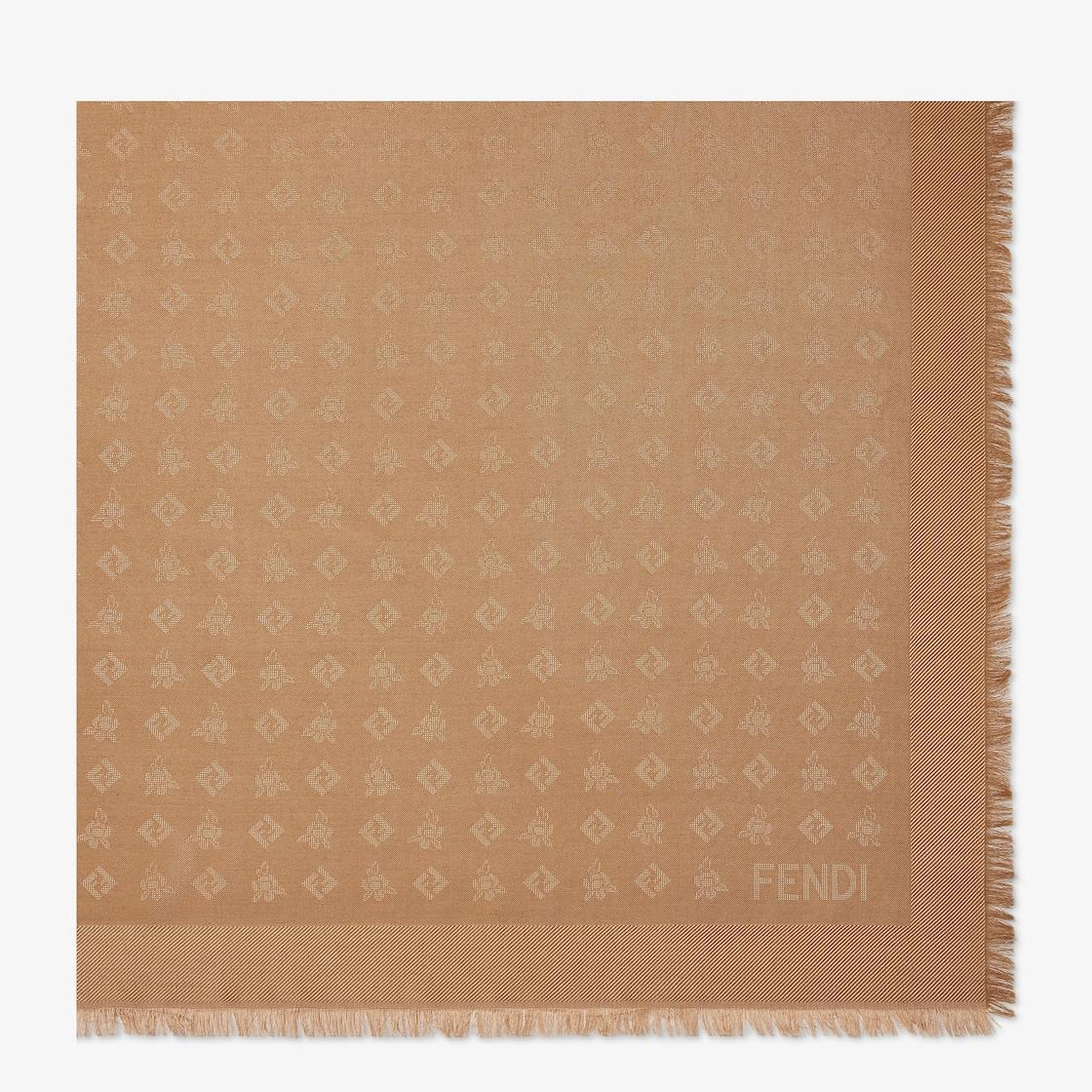 FF ShawlBrown silk and wool shawl Product Image