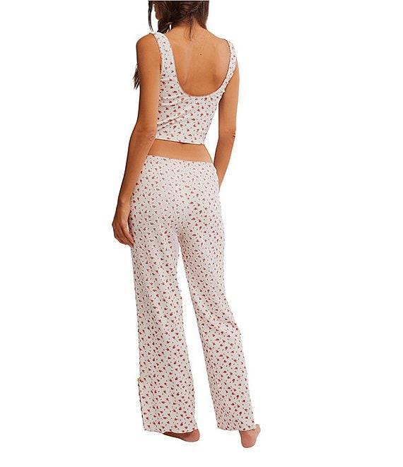 Free People Fresh In Love Ditsy Floral Pointelle Knit Lounge Set Product Image