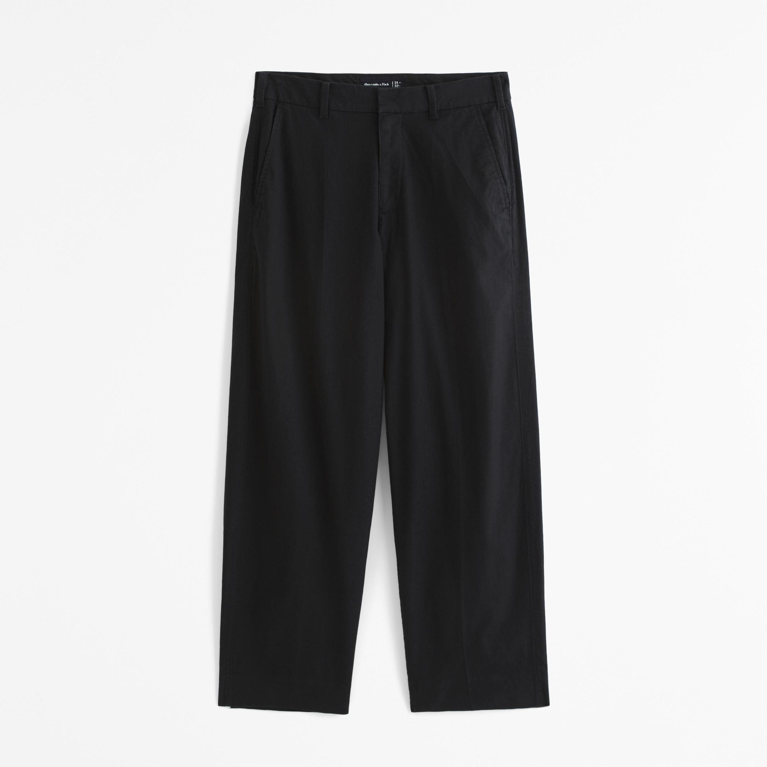 Baggy Linen-Blend Trouser Product Image