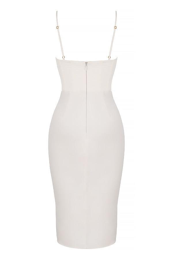 Myrna  ivory corset slip dress Product Image