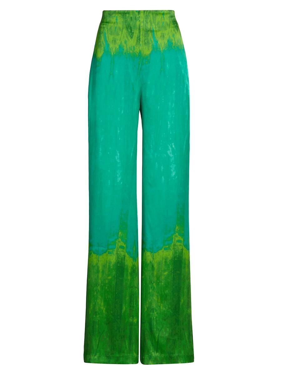 Womens Andie Ombr Silk Pants Product Image