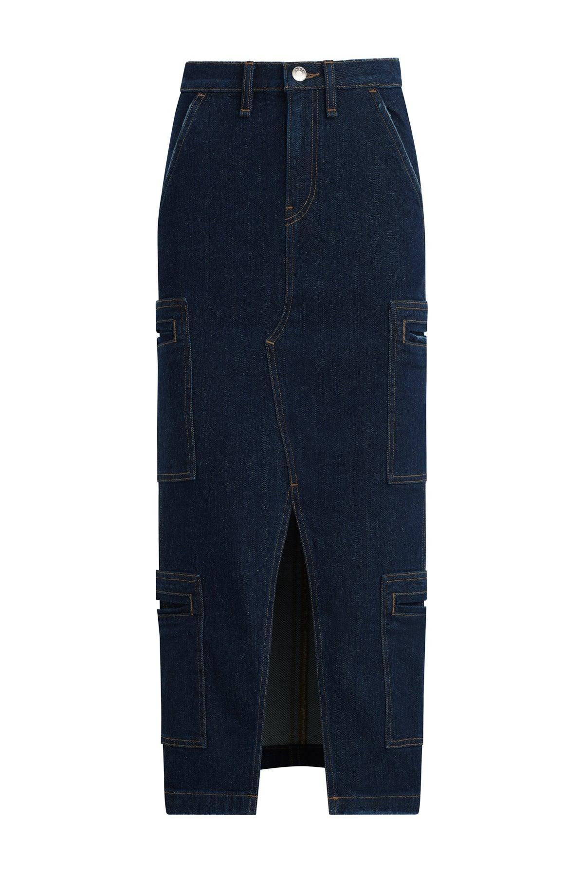 Reconstructed Skirt w/ Cargo Welt Pockets Female Product Image