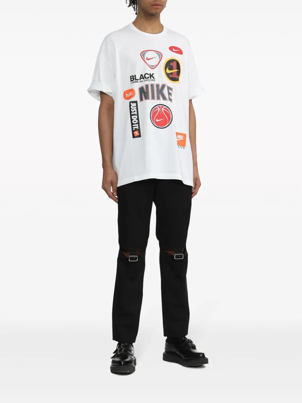 x Nike logo-print cotton T-shirt  Product Image
