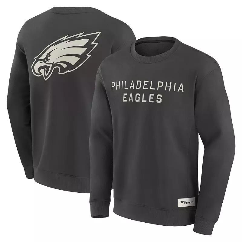 Men's Fanatics Charcoal Philadelphia Eagles Elements Future Ground Lettering Pullover Sweatshirt, Size: XL Product Image