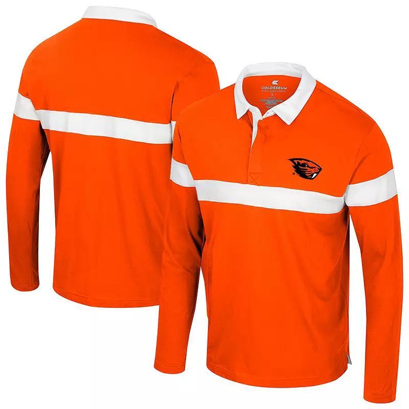 Men's Colosseum  Cardinal Arkansas Razorbacks Too Cool For School Long Sleeve Polo, Size: Large, Red Product Image