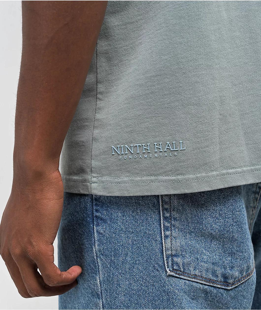 Ninth Hall Fundamentals Blue Boxy Pocket T-Shirt Product Image