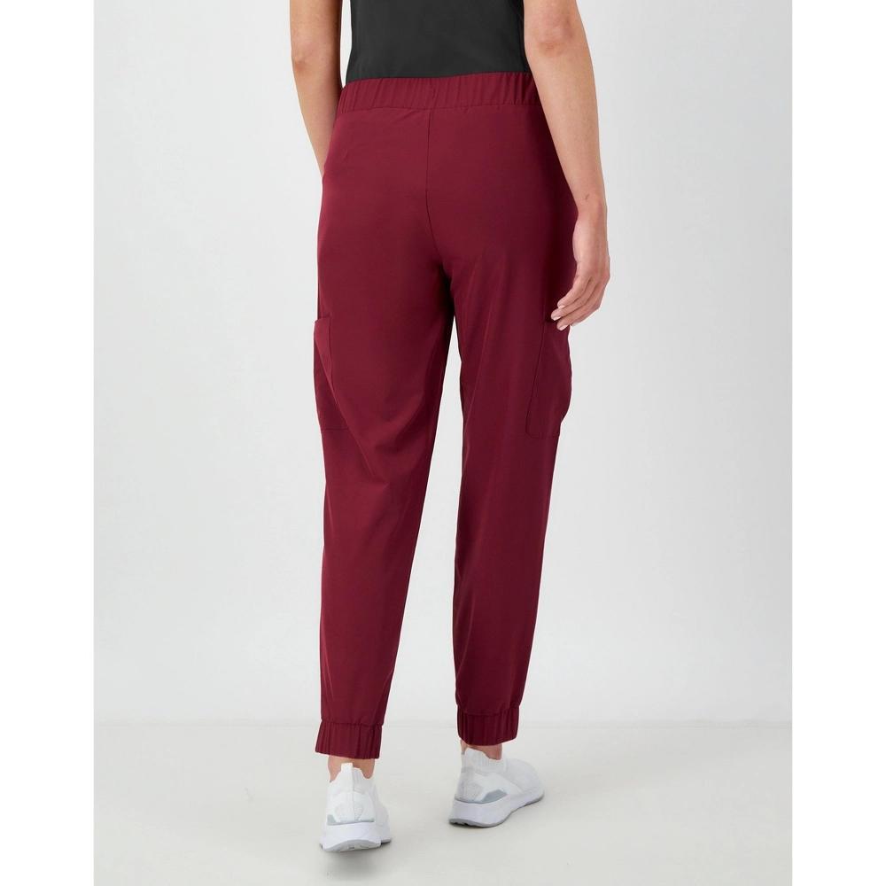 Hanes Comfort Fit Scrubs Womens Scrub Joggers Afternoon Burgundy 3XL Product Image