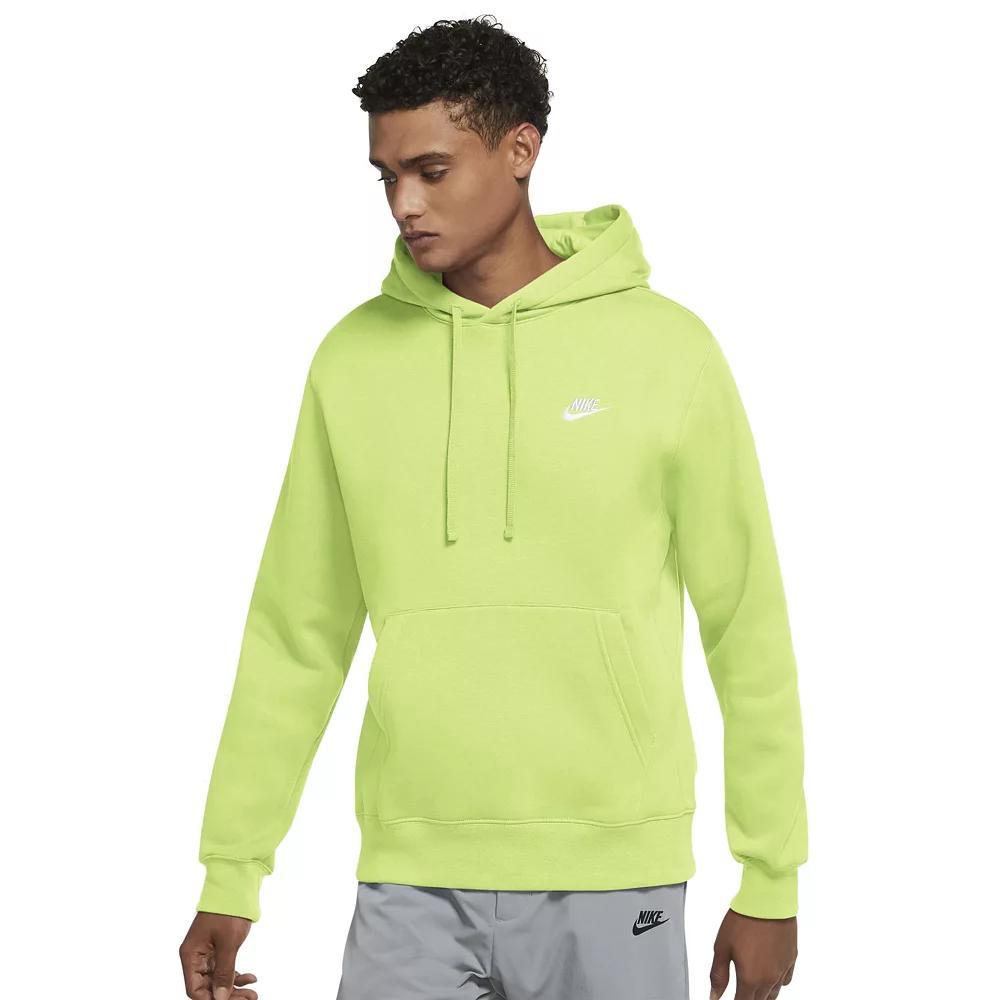 Men's Nike Sportswear Club Fleece Pullover Hoodie, Size: XL, Light Yellow Twist Product Image