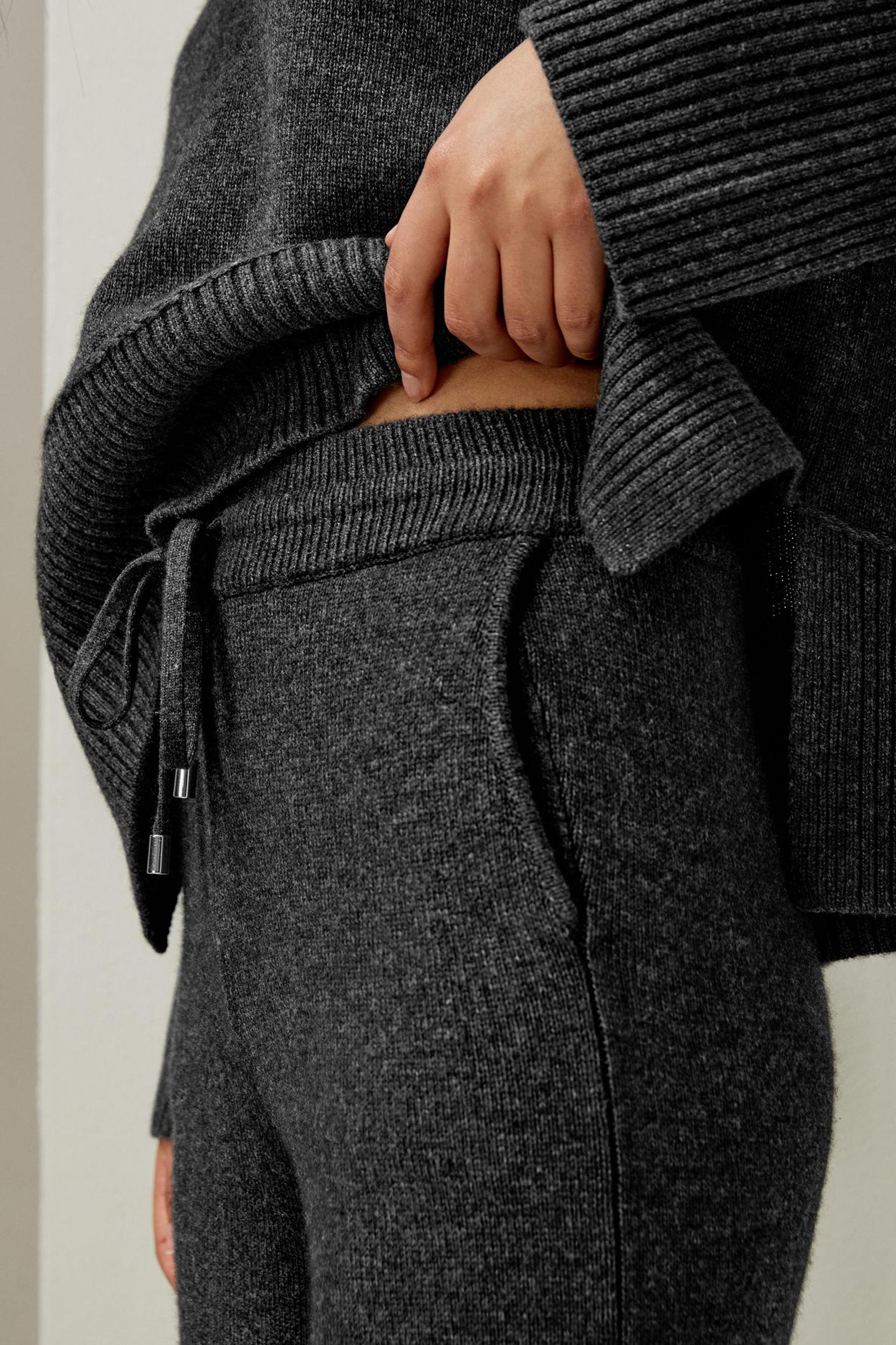 Merino Wool Jersey Wide-Leg Pants Product Image