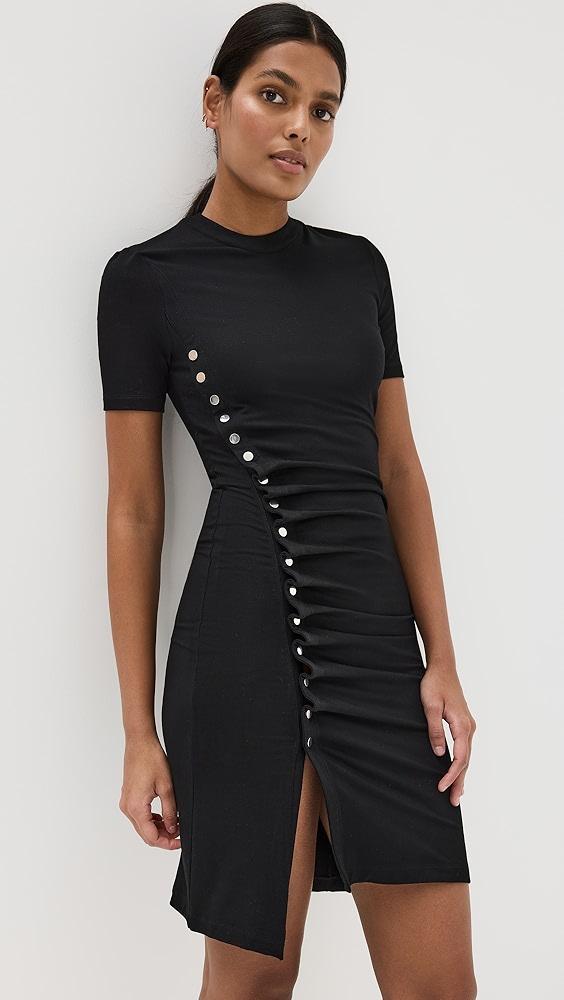 rabanne Drape Pression Mini Dress | Shopbop Product Image