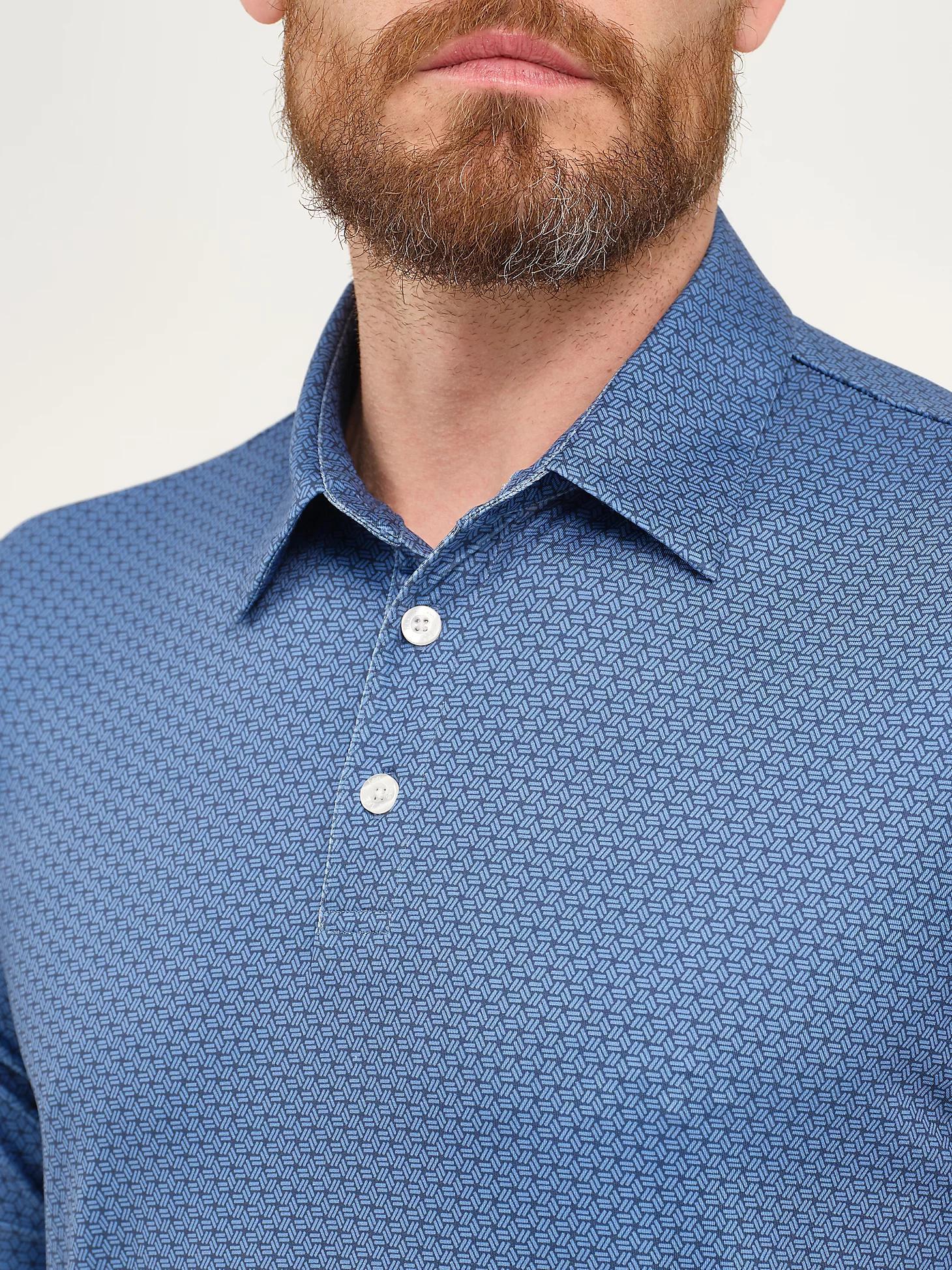 Men's Basket Print Performance Polo Shirt | Men's Tops & Tees | Lee® Product Image