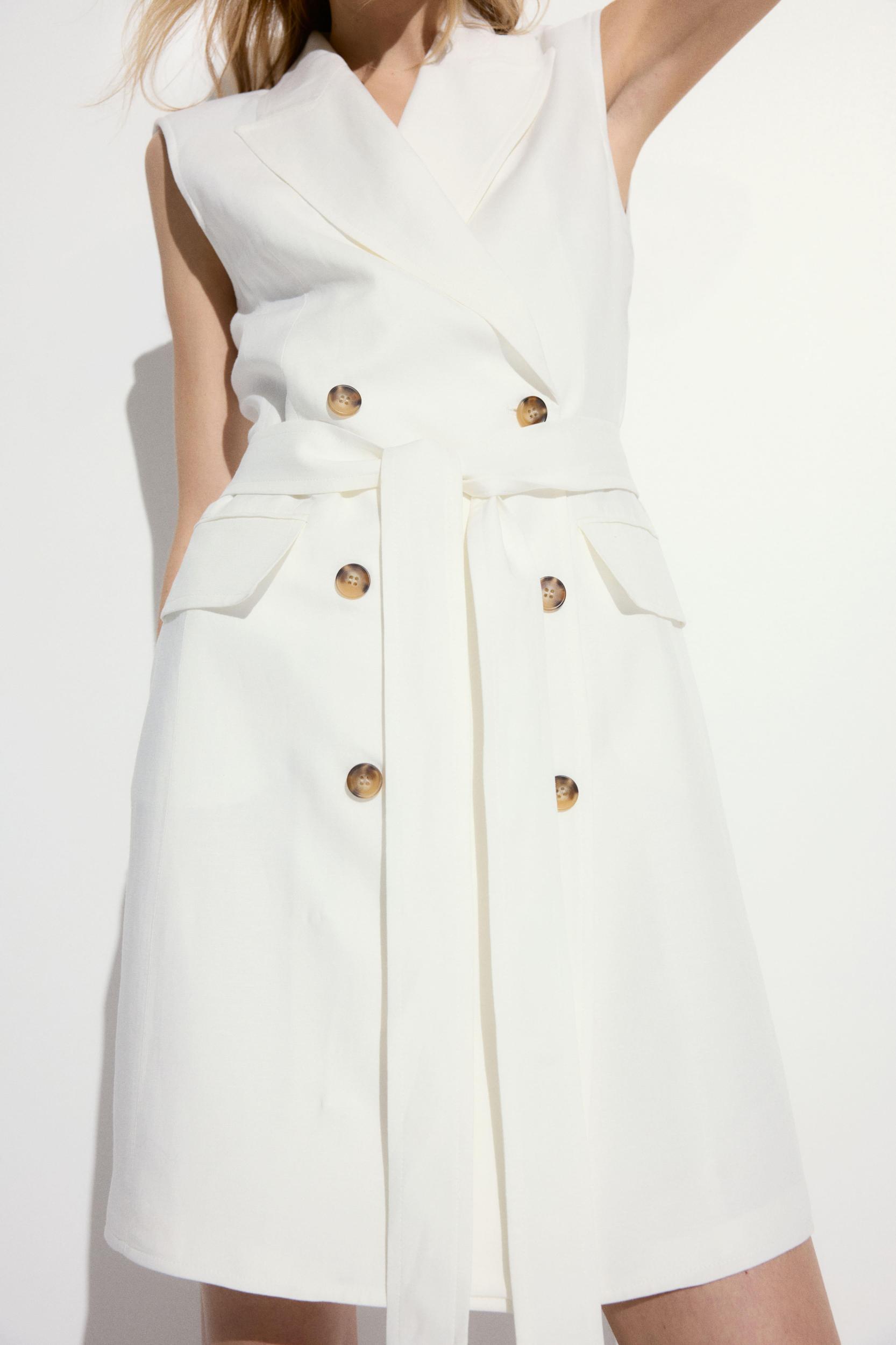 Linen-blend Jacket Dress Product Image