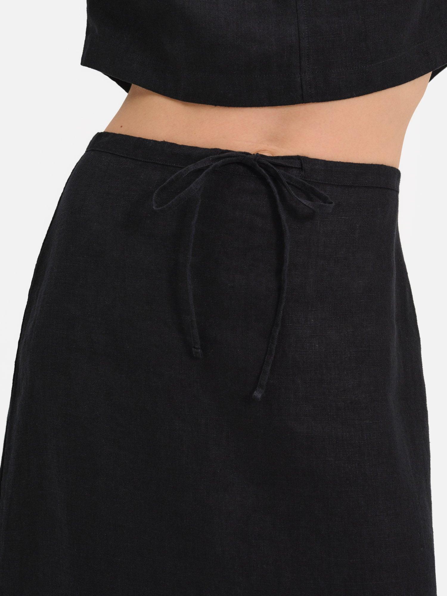 Organic Linen Crop Tee Female Product Image