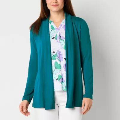 Liz Claiborne Womens Long Sleeve Open Front Cardigan Product Image