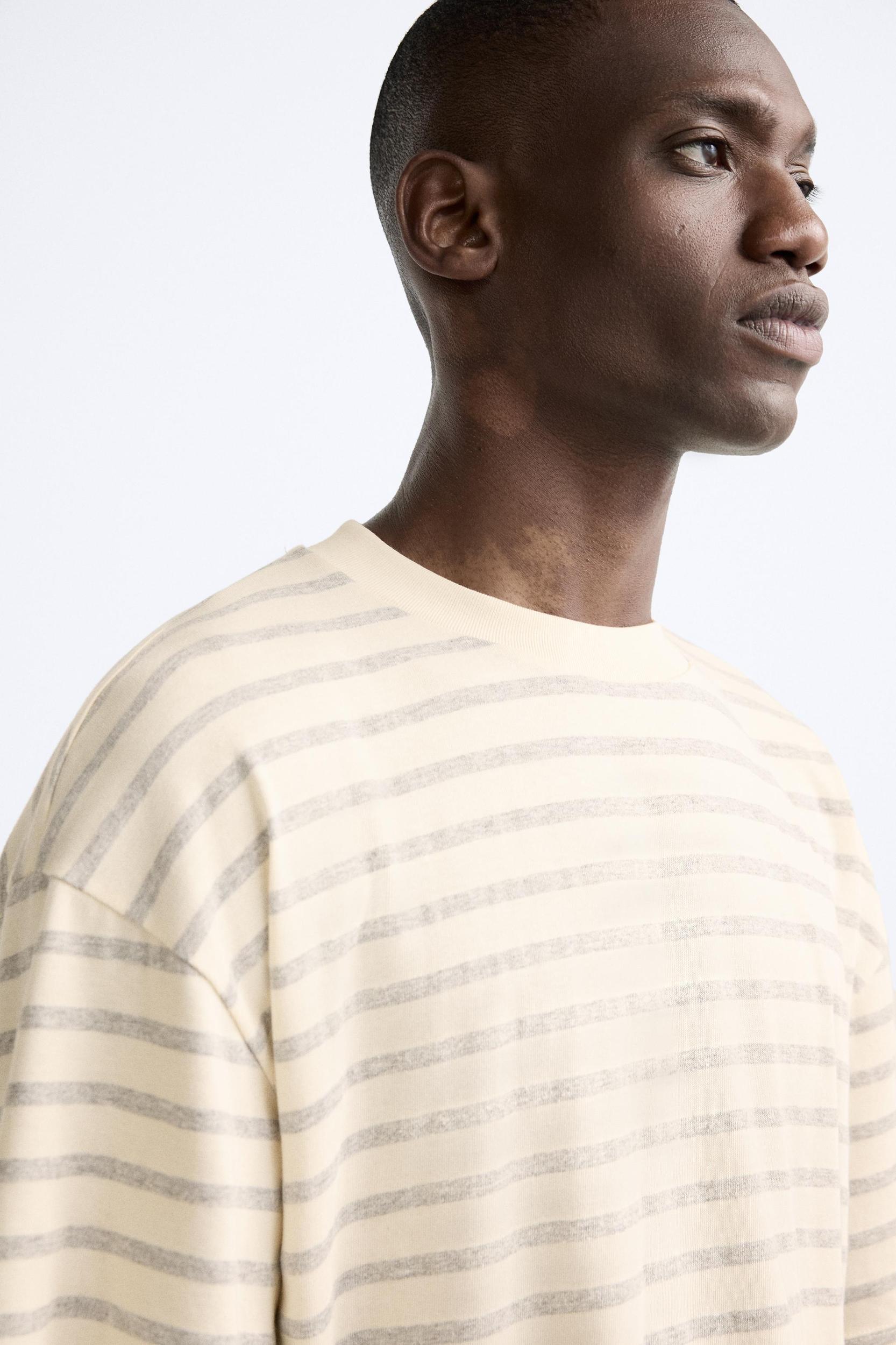 BOXY FIT STRIPED T-SHIRT Product Image