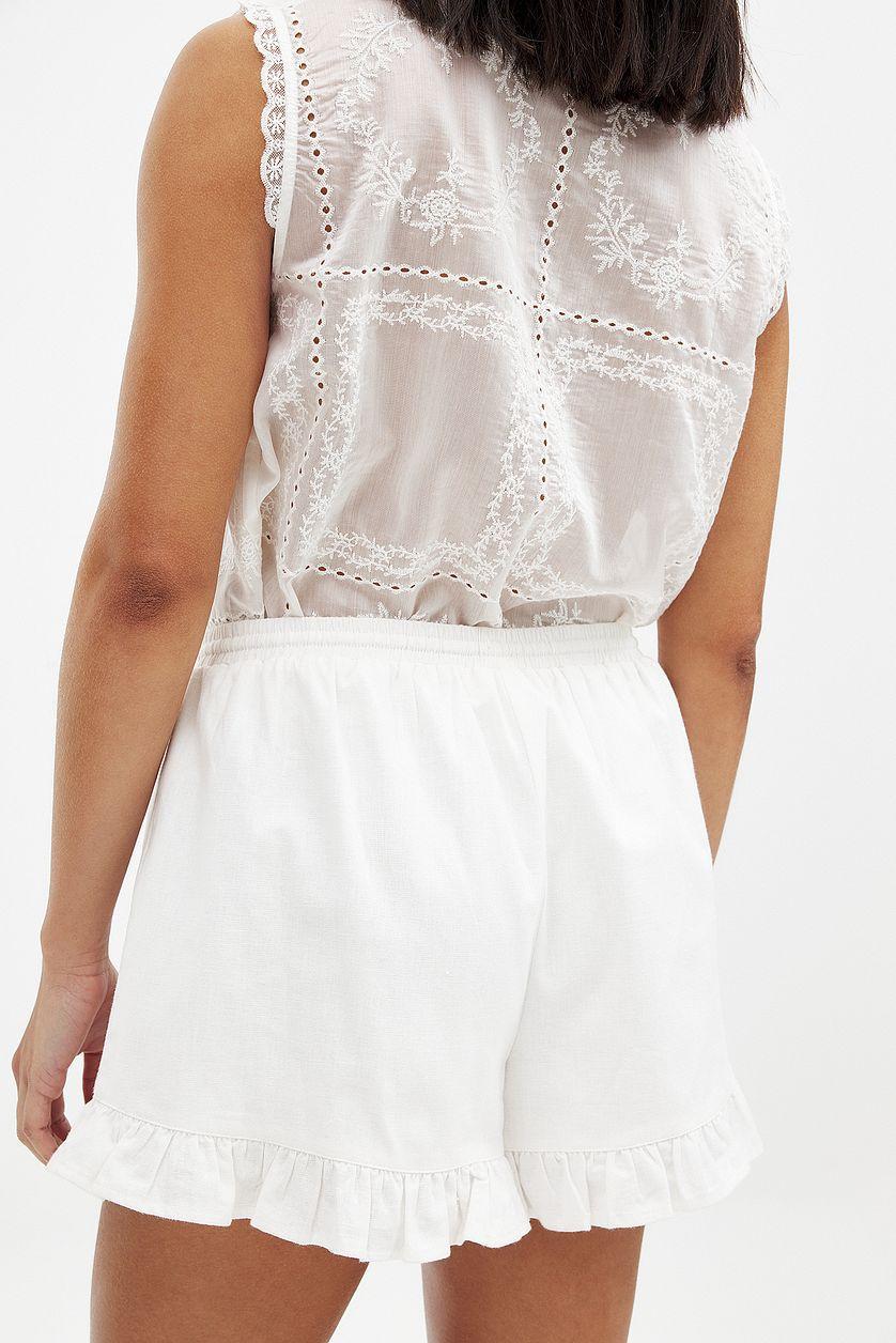 Flounce Detail Shorts Product Image