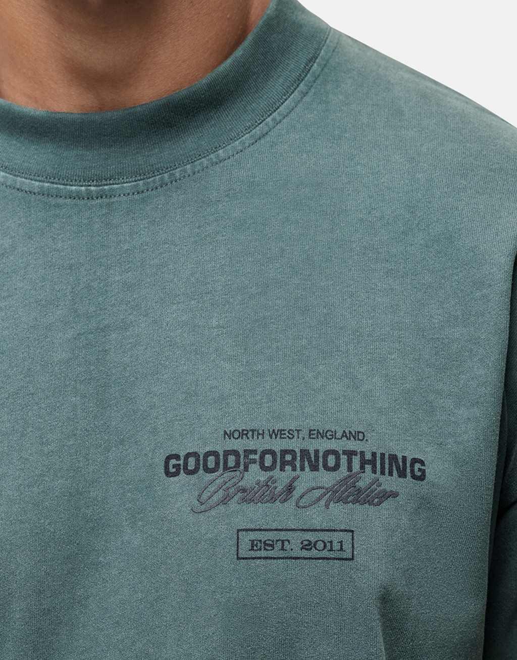 Good For Nothing Atelier graphic t-shirt in green Product Image