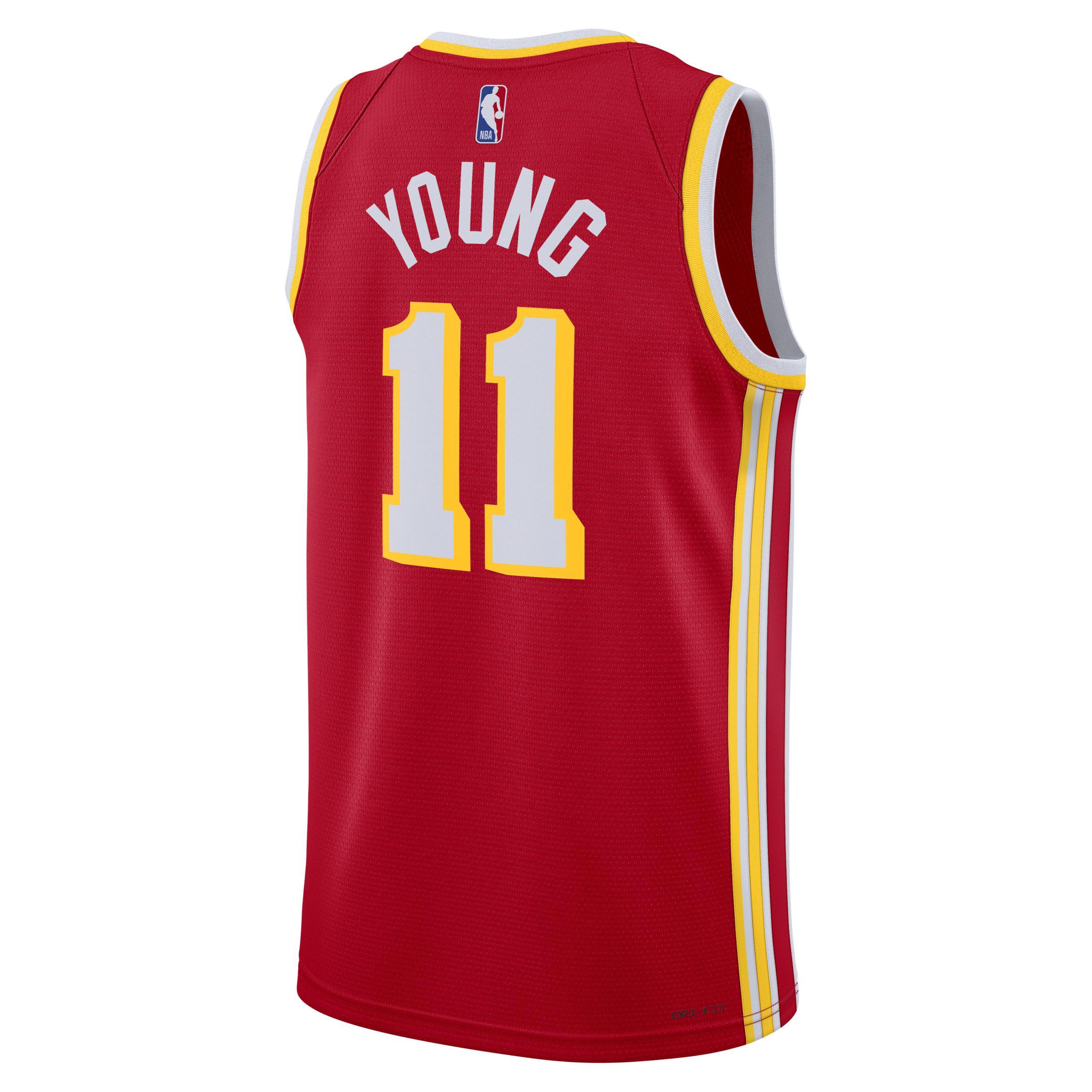 Unisex Nike Trae Young Red Atlanta Hawks Swingman Jersey - Icon Edition, Adult Unisex, Size: Large Product Image