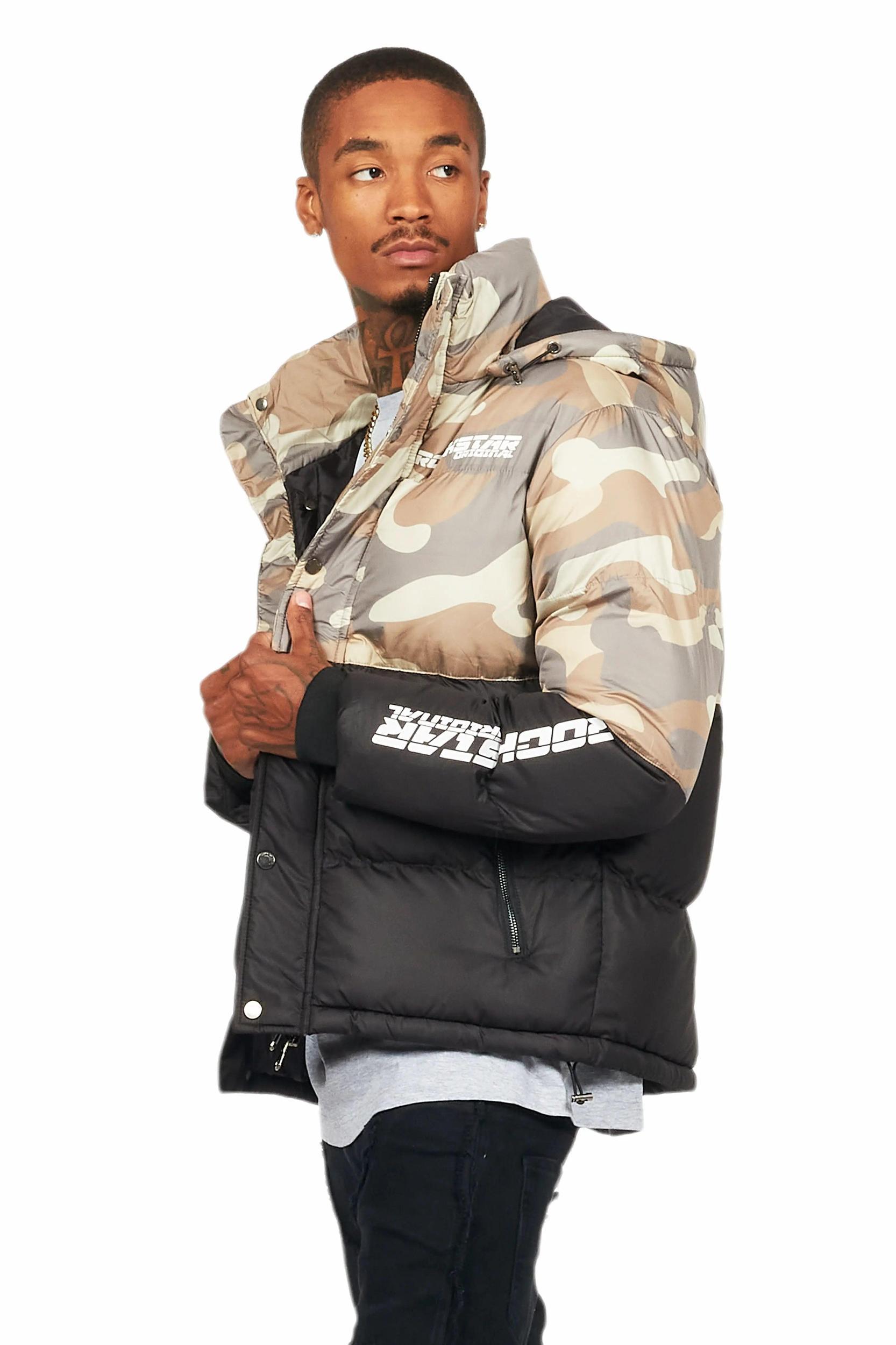 Jensen Camo Puffer Jacket Male Product Image