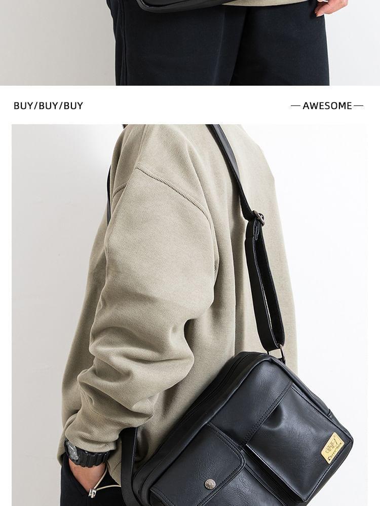 Faux-Leather Crossbody Bag Product Image